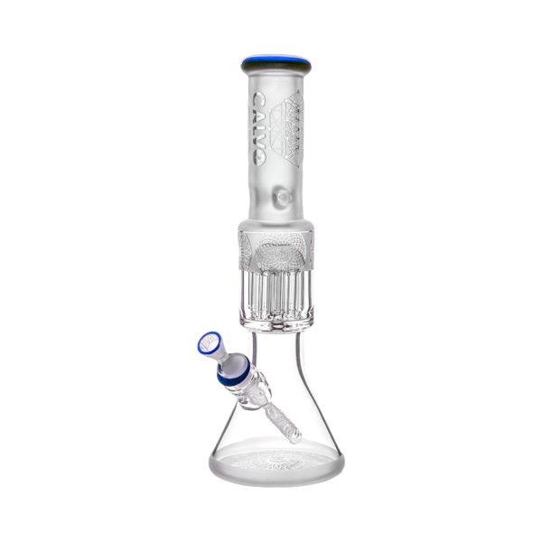 BLUE SANDBLASTED BEAKER