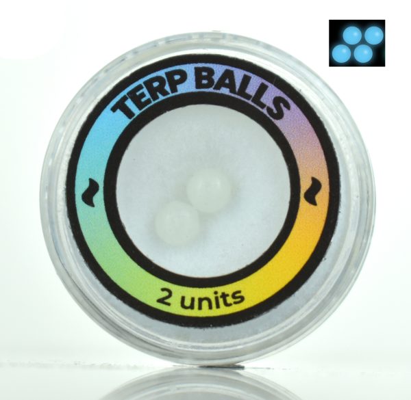 LUMINOUS TERP BALLS 4MM BLUE (GLOW IN DARK)
