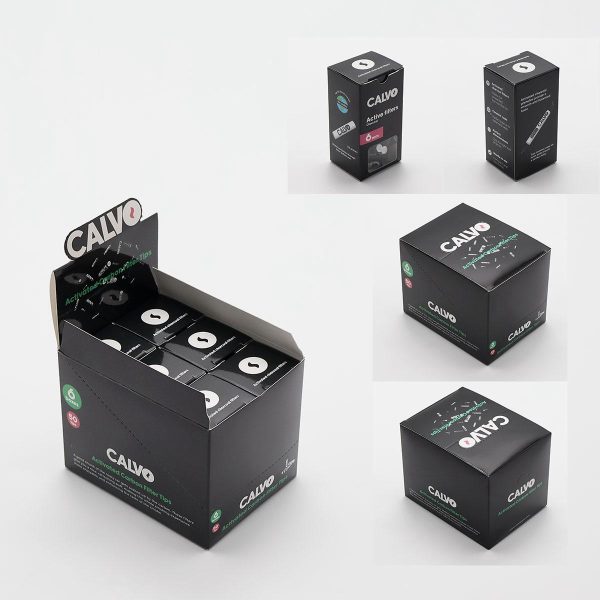 ACTIVE FILTER CALVO BLACK - 50 FILTROS X CAJA - 6 CAJAS X DISPLAY - Imagen 3