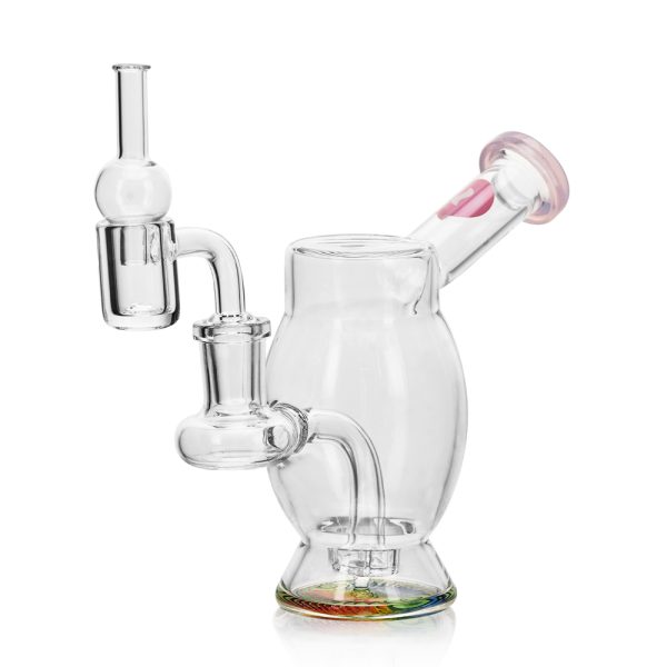 WAX SET - BUBBLE RIG + BANGER + CARB CAP PINK