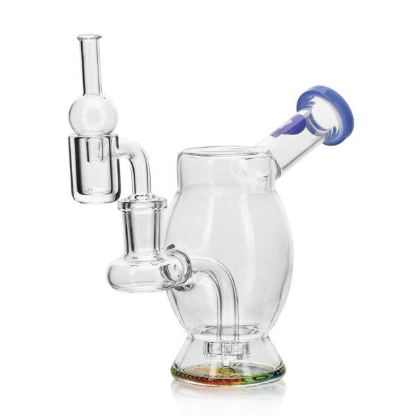 WAX SET - BUBBLE RIG + BANGER + CARB CAP BLUE