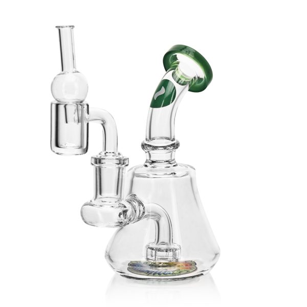 WAX SET - DAB RIG + BANGER + CARB CAP GREEN