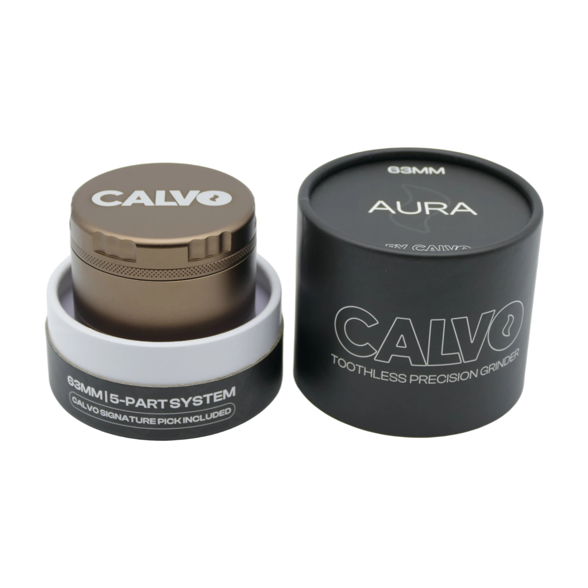 MOLEDOR CALVO AURA - NON TEETH BROWN 63MM - Imagen 3